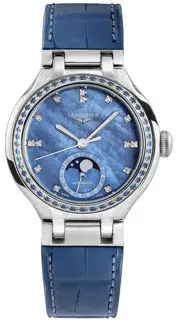 Longines Longines PrimaLuna L8.126.0.97.2 L81260972 34mm Stainless steel Blue