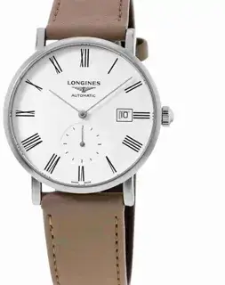 Longines Longines Elegant L4.812.4.11.2 39mm Stainless steel White