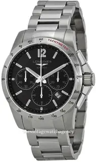 Longines Longines Conquest L2.743.4.56.6 41mm Stainless steel Black