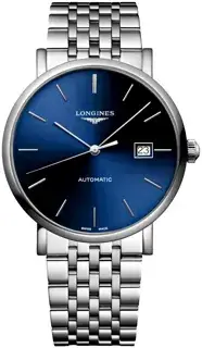 Longines Longines Elegant L4.910.4.90.6 39mm Stainless steel Blue