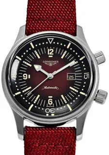 Longines Longines Heritage L3.374.4.40.2 36mm Stainless steel Burgundy