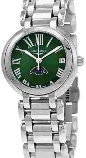 Longines Longines PrimaLuna L8.115.4.61.6 31mm Stainless steel Green