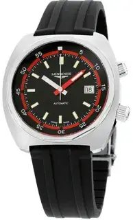 Longines Longines Heritage L2.795.4.52.9 43mm Stainless steel Black