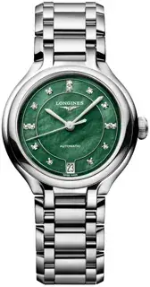 Longines Longines PrimaLuna L8.124.4.07.6 34mm Stainless steel Green