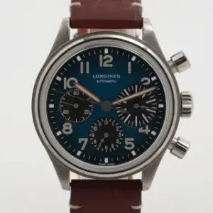 Longines Longines Heritage L2.816.1.93.2 39mm Titanium Blue