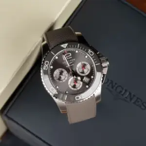 Longines Longines HydroConquest L3.883.4.76.9 43mm Stainless steel Gray