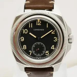 Longines Longines Heritage L2.838.4.5.39 43mm Stainless steel Black