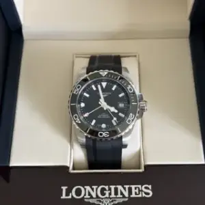 Longines Longines HydroConquest L3.790.4.56.9 41mm Stainless steel Black