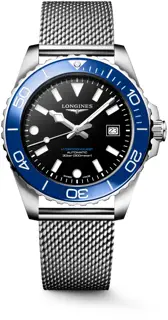 Longines Longines HydroConquest L3.788.4.90.6 42mm Stainless steel Black