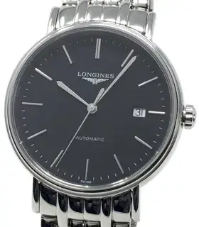 Longines Longines Presence L49224526 40mm Stainless steel Black