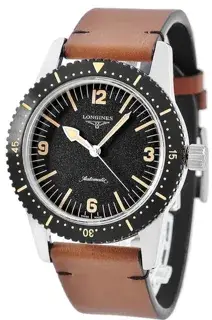 Longines Longines Heritage L2.822.4.56.2 42mm Stainless steel Black