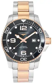 Longines Longines HydroConquest L3.782.3.58.7 43mm Stainless steel Black