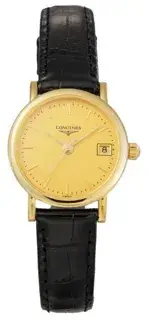 Longines Longines Presence L4.277.6.32.0 24mm Yellow gold Champagne