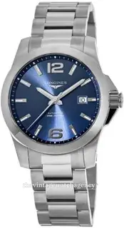 Longines Longines Conquest L3.778.4.96.6 43mm Stainless steel Blue