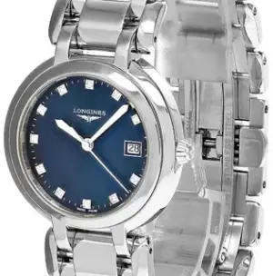 Longines Longines PrimaLuna L81124986 30mm Stainless steel Blue