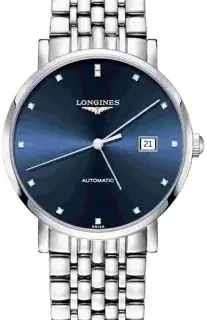 Longines Longines Elegant L4.910.4.97.6 39mm Stainless steel Blue