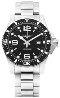 Longines Longines HydroConquest L3.841.4.56.6 Stainless steel Black