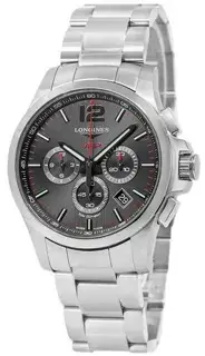Longines Longines Conquest L37274566 44mm Stainless steel Black