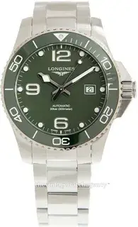 Longines Longines HydroConquest L3.782.4.06.6 43mm Stainless steel Green