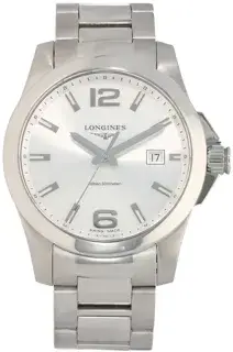 Longines Longines Conquest L3.659.4 41mm Stainless steel Gray