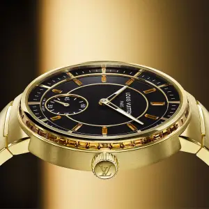 Louis Vuitton Tambour High-End Yellow Gold Onyx