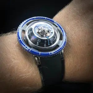 MB&F HM7 Aquapod Titanium Blue