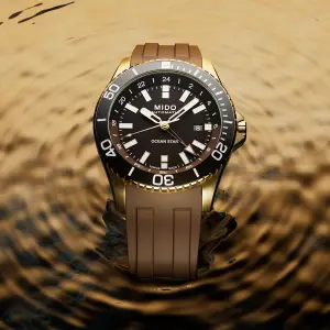 Mido Ocean Star GMT Gold PVD Chocolate