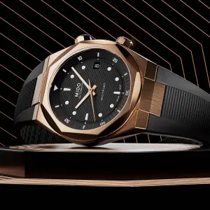 Mido Multifort 8 Two Crowns Rose Gold PVD