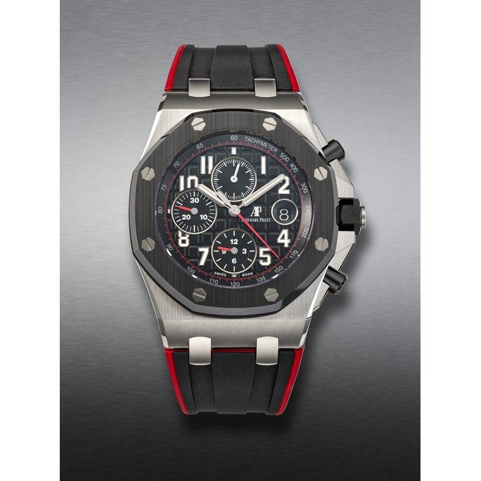 Audemars Piguet AUDEMARS PIGUET, STAINLESS STEEL AND CERAMIC CHRONOGRAPH ‘ROYAL OAK OFFSHORE’, REF. 26470SO, Price & Market Data