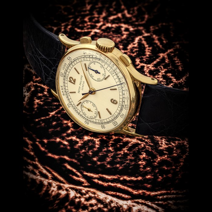 PATEK PHILIPPE. AN ATTRACTIVE 18K GOLD CHRONOGRAPH WRISTWATCH REF.130J, MOVEMENT NO. 862’234, CASE NO. 619’471, MANUFACTURED IN 1939