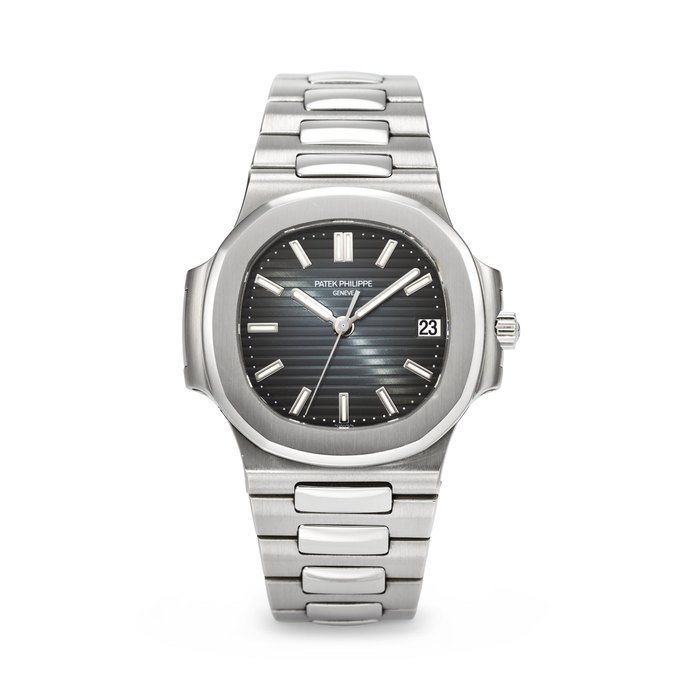 PATEK PHILIPPE. A VERY RARE STAINLESS STEEL AUTOMATIC WRISTWATCH WITH SWEEP CENTER SECONDS, DATE, AND BRACELET SIGNED PATEK PHILIPPE, NAUTILUS MODEL, REF. 5800/1A-001, MOVEMENT NO. 3'414'129, CASE NO. 4'387'858, MANUFACTURED IN 2007