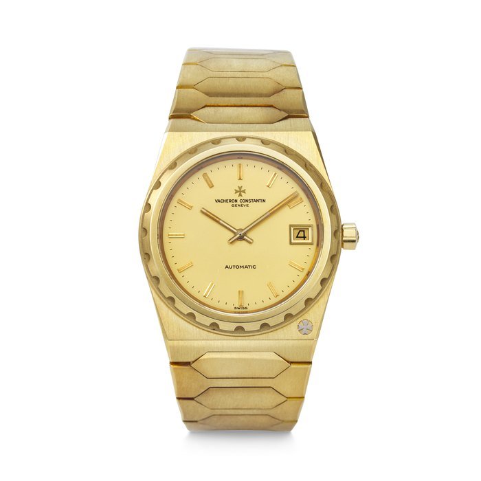 Vacheron Constantin VACHERON CONSTANTIN. AN EXTREMELY WELL-PRESERVED AND COVETED 18K GOLD AUTOMATIC WRISTWATCH WITH DATE AND BRACELET SIGNED VACHERON CONSTANTIN, 222 "JUMBO" MODEL, REF. 44018⁄411, MOVEMENT NO. 719'120, CASE NO. 549'043, CIRCA 1985