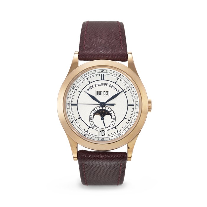 PATEK PHILIPPE, PINK GOLD ANNUAL CALENDAR WRISTWATCH, WITH GENEVA SEAL MOVEMENT, REF. 5396R-001
