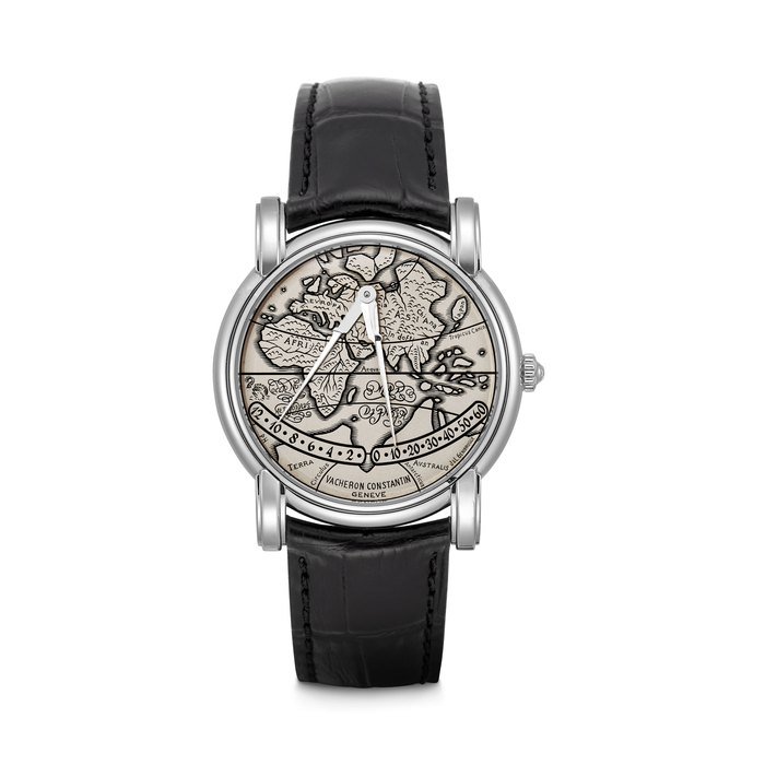 Vacheron Constantin VACHERON CONSTANTIN. A PLATINUM AUTOMATIC DOUBLE RETROGRADE WRISTWATCH MERCATOR MODEL, REF. 43050, CASE NO. 684’468