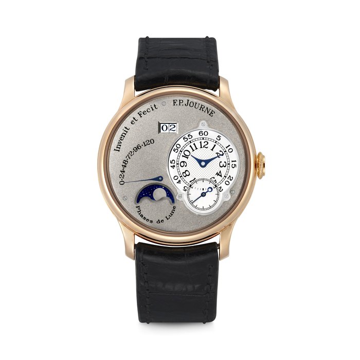 F.P.JOURNE. AN 18K PINK GOLD AUTOMATIC WRISTWATCH WITH MOON PHASES, DATE AND POWER RESERVE OCTA LUNE MODEL, CASE NO. 033-03L, CIRCA 2003