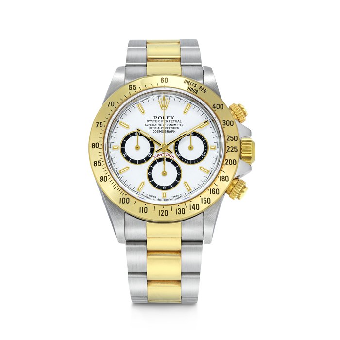 ROLEX, TWO-TONE DAYTONA "INVERTED 6", REF. 16523 CASE NO. L282'832