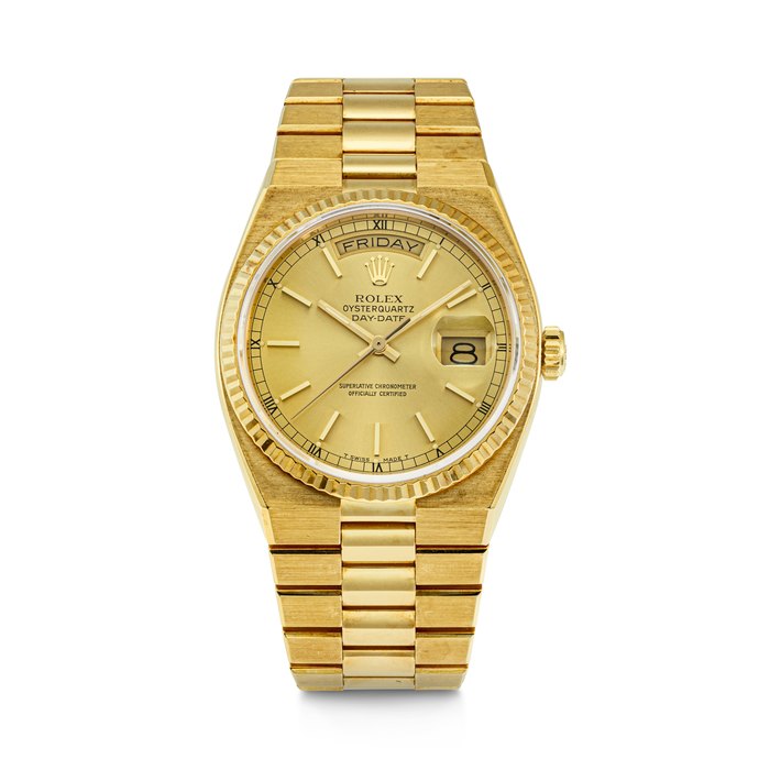 ROLEX, OYSTERQUARTZ DAY-DATE, REF. 19018 CASE NO. 8'358'449