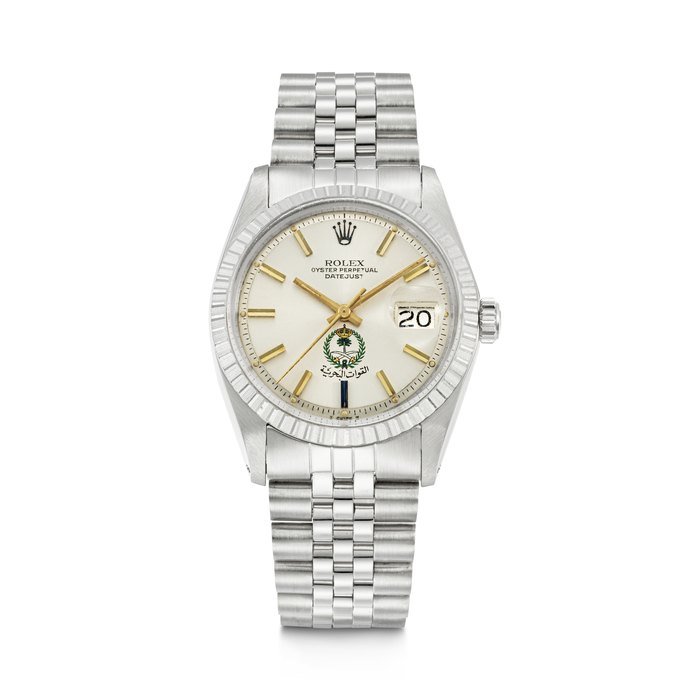 Rolex ROLEX, DATEJUST WITH EMBLEM OF ROYAL SAUDI ARABIAN FORCES, REF. 1603 CASE NO. 5'253'401 · 1603