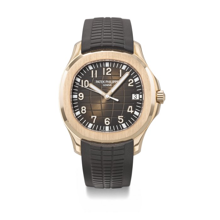 PATEK PHILIPPE. A COVETED 18K PINK GOLD AUTOMATIC WRISTWATCH WITH SWEEP CENTRE SECONDS AND DATE SIGNED PATEK PHILIPPE, AQUANAUT MODEL, REF. 5167R-001, MOVEMENT NO. 7'617'742, CASE NO. 6'633'980, CIRCA 2023