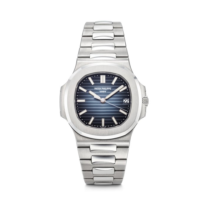 PATEK PHILIPPE. AN ICONIC AND COVETED STAINLESS STEEL AUTOMATIC WRISTWATCH WITH SWEEP CENTRE SECONDS, DATE AND BRACELET SIGNED PATEK PHILIPPE, NAUTILUS MODEL, REF. 5711/1A-010, MOVEMENT NO. 7'155'026, CASE NO. 6'234'385, CIRCA 2018