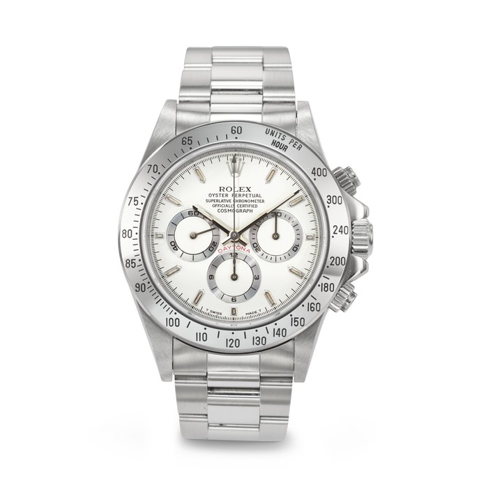 ROLEX, EXTREMELY RARE STAINLESS STEEL CHRONOGRAPH 'DAYTONA' WITH 'MOONRAKER' PROTOTYPE DIAL, REF. 16520