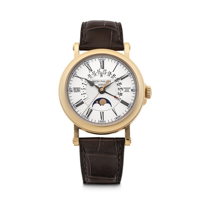 PATEK PHILIPPE. AN 18K PINK GOLD AUTOMATIC PERPETUAL CALENDAR WRISTWATCH WITH SWEEP CENTRE SECONDS, RETROGRADE DATE AND MOON PHASES REF. 5159R-001, MOVEMENT NO. 7'116'853, CASE NO. 6'186'496, CIRCA 2018