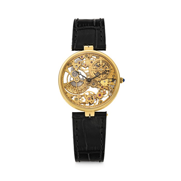 PATEK PHILIPPE. AN 18K GOLD SKELETONISED AUTOMATIC WRISTWATCH REF. 3878J, MOVEMENT NO. 1'239'392, CASE NO. 2'974'900 , CIRCA 1997