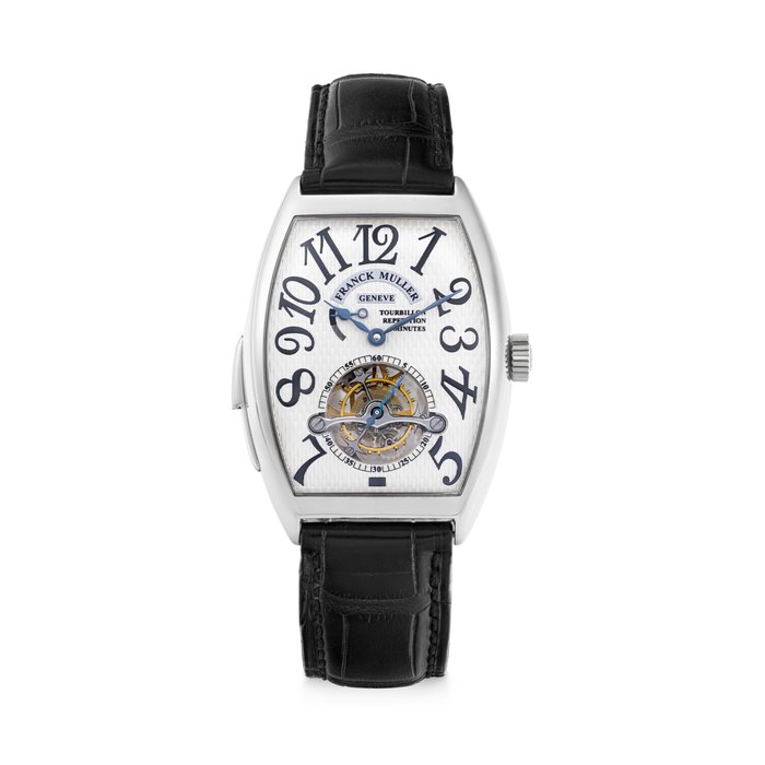 FRANCK MULLER. AN 18K WHITE GOLD MINUTE REPEATING TOURBILLON WRISTWATCH WITH POWER RESERVE IMPERIAL TOURBILLON MODEL, CASE NO. 08, CIRCA 2003