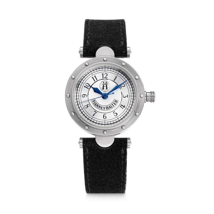 VIANNEY HALTER. A RARE 18K WHITE GOLD AUTOMATIC WRISTWATCH WITH SWEEP CENTRE SECONDS CLASSIC MODEL, CASE NO. 75W.255.CL