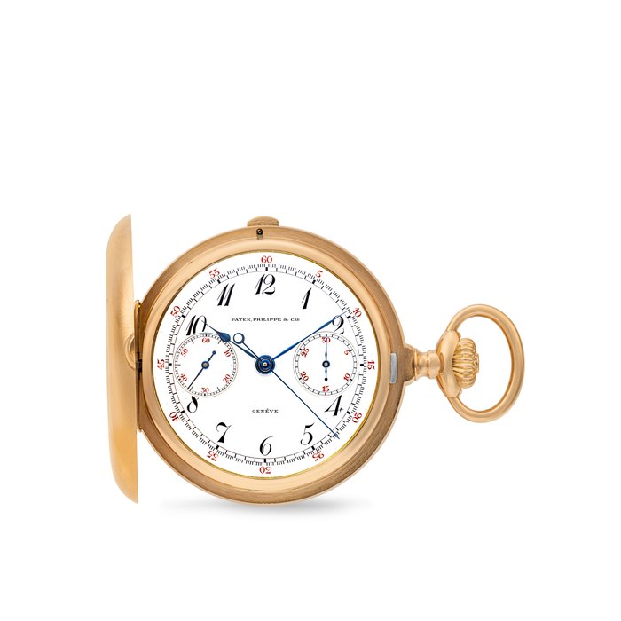 Patek Philippe PATEK PHILIPPE. AN 18K PINK GOLD SINGLE-BUTTON CHRONOGRAPH POCKET WATCH WITH ENAMEL DIAL AND BREGUET NUMERALS MOVEMENT NO. 125'392, CASE NO. 253'203, MANUFACTURED IN 1907, Price & Market Data