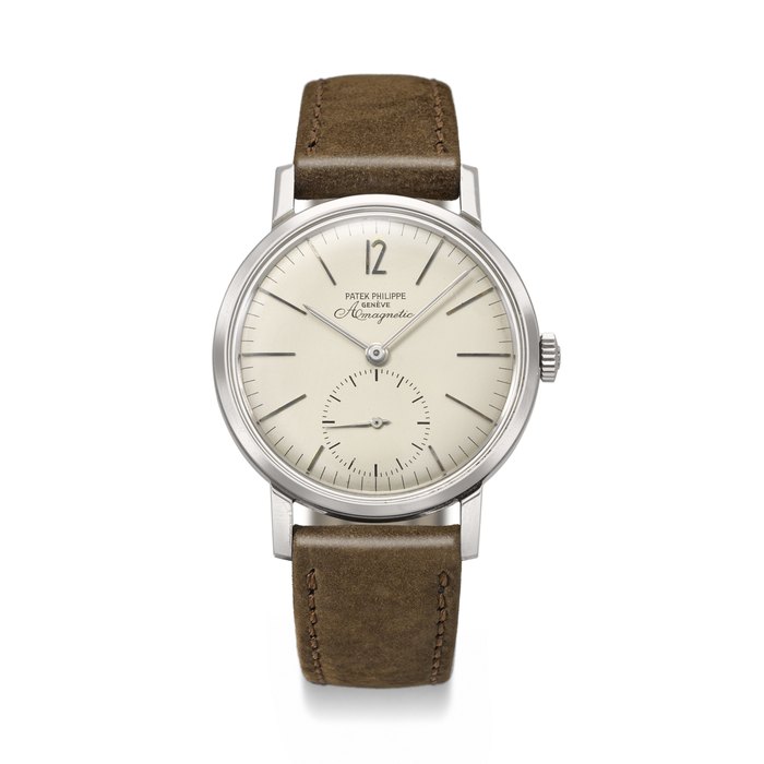 PATEK PHILIPPE. A VERY RARE AND DESIRABLE STAINLESS STEEL AMAGNETIC WRISTWATCH REF. 3417, MOVEMENT NO. 731'224, CASE NO. 2'618'250, MANUFACTURED IN 1961
