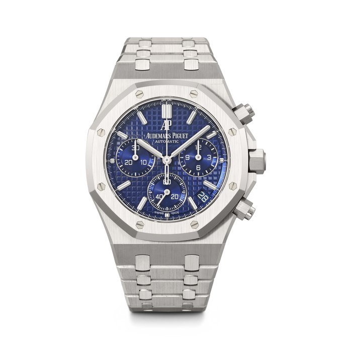 Audemars Piguet AUDEMARS PIGUET. A RARE AND COVETED 18K WHITE GOLD LIMITED EDITION AUTOMATIC CHRONOGRAPH WRISTWATCH WITH DATE AND BRACELET ROYAL OAK CHRONOGRAPH MODEL, REF. 26239BC, CASE NO. JT5086F, CIRCA 2023 · 26239BC