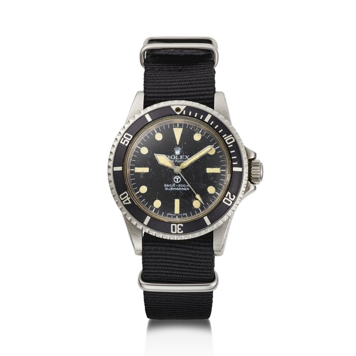 ROLEX, VERY RARE STAINLESS STEEL 'SUBMARINER 'MILSUB'', REF. 5513/17 SERIAL NO. 3'926'839
