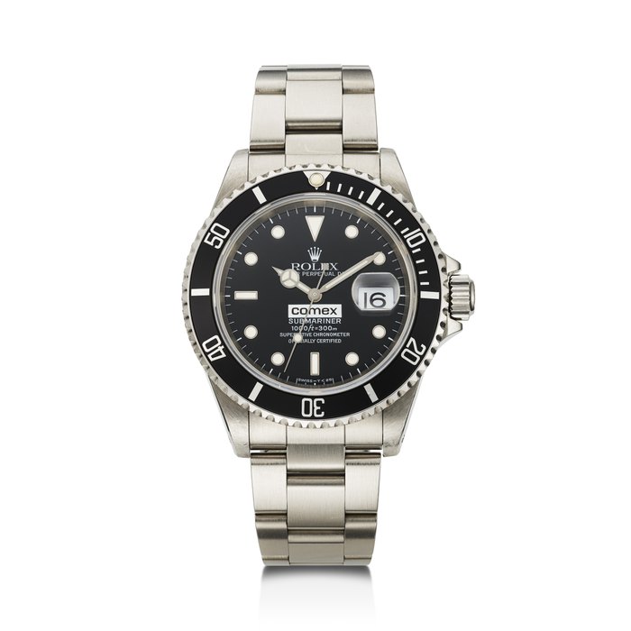 ROLEX, VERY RARE STAINLESS STEEL 'SUBMARINER 'COMEX'', REF. 16610 SERIAL NO. U110989